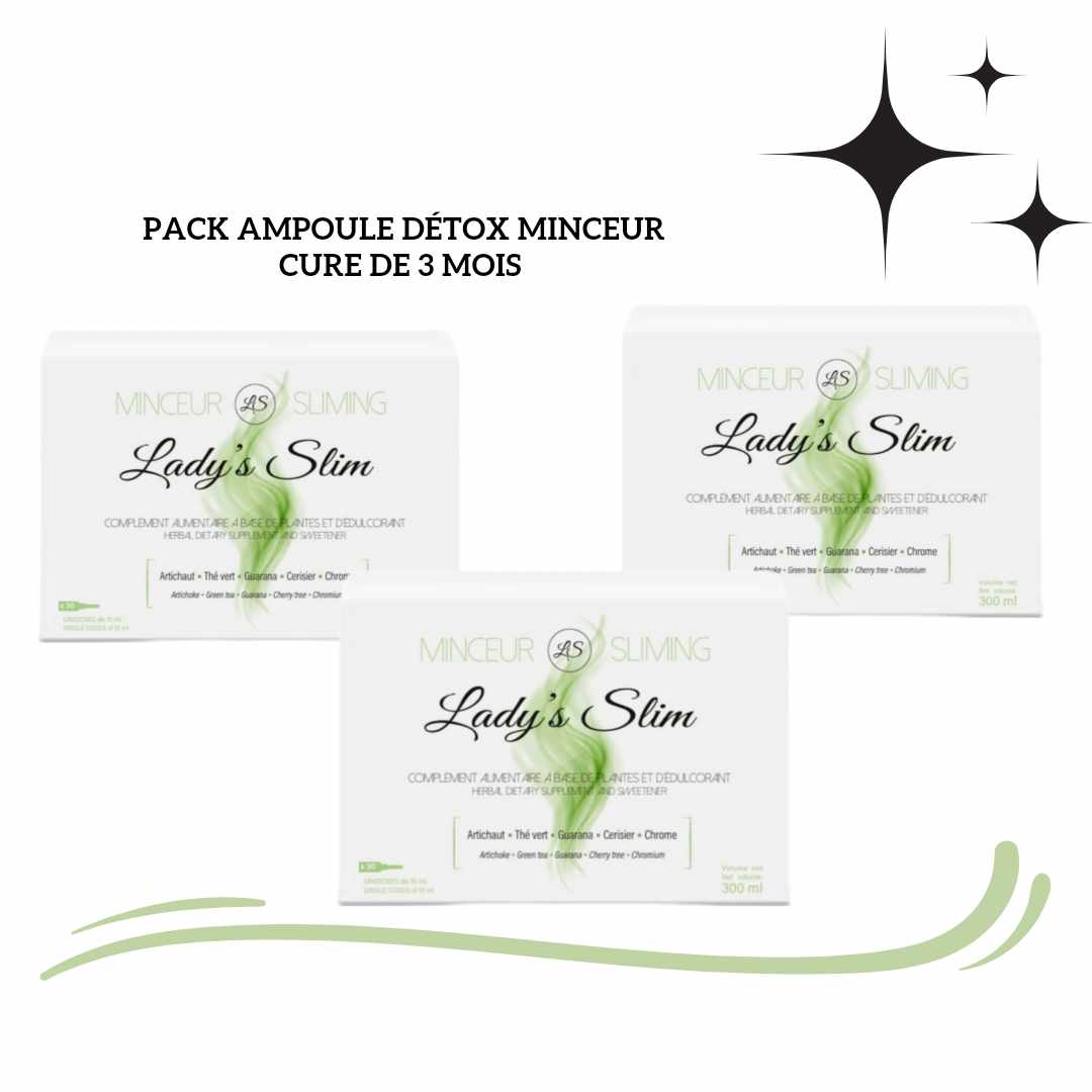 AMPOULE MINCEUR DETOX - 3 MOIS 