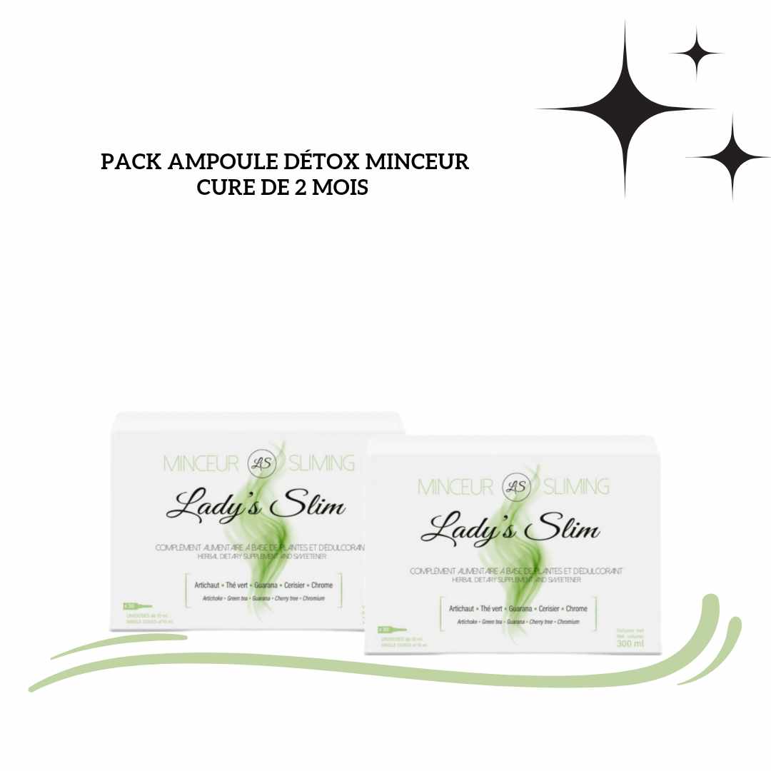 AMPOULE DETOX MINCEUR - 2 MOIS 